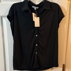 Classic Black Button-Down Shirt